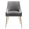 WestinTrends Upholstered Performance Velvet Accent Chair With Metal Leg - 4 of 4