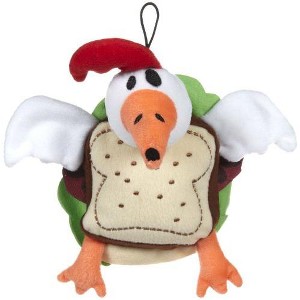Multipet Silly Plush Animal Sandwiches Shaped Squeak Dog Toy, Chicken - 1 of 1