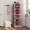 NicBex 360 Rotating Shoe Cabinet 6-Tier Organizer Spinning Shoe Rack Holds Up to 24 Pairs of Shoes for Entryway,Hallway - 4 of 4