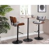 Sapphtopaz 27" Round Dining Table Pebble Contemporary Glam Adjustable Dining or Bar Table for Dining Room, Small Spaces - 2 of 4