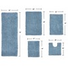 Fantasia Bath Rug Collection Cotton Shaggy Pattern Tufted Set of 5 Bath Rug Set - Home Weavers - 2 of 3