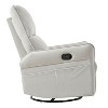 Sapphtopaz Leather Accent Chair Glider Rocking Recliner Chair Rocking Chair Modern Armchair Comfy Chair for Bedroom, Living Room - 2 of 4