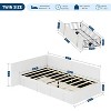 TackView Twin Daybed with Storage Drawers, Velvet Upholstered Corner Bed Frame with Headboard, Modern Bed with Bed Rails, for Home - 3 of 4