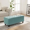 Ottoman with Storage,Foot Rest Bench Bag Floor Chair for Bedroom or Entryway - 2 of 4