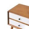 NicBex 2 Drawers Nightstand,Bedside Table with Round Knobs,Modern Side Table for Bedroom - 4 of 4