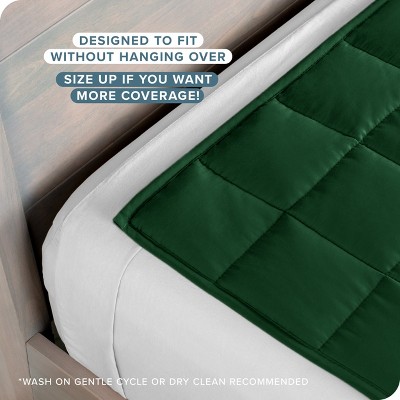 17 lb Forest Green Cotton Weighted Blanket for Kids