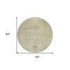 Beige Taupe And Brown Oriental Washable Indoor Outdoor Area Rug - 3 of 4