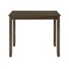 NicBex 59" Dining Table Set for 4 Charcoal Brown Finish Wooden Dining Table with 4 X-Back Side Chairs for Kitchen - 4 of 4
