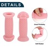 Unique Bargains Child Bike Handlebar Grips Covers 3.94" Pink 1 Pair - 3 of 4