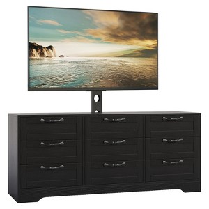 55 in Dresser TV Stand - Mount (32-85 in TVs), 9 Drawers, Modern Wooden  Entertainment Center for Living Room Bedroom Apartment : Target