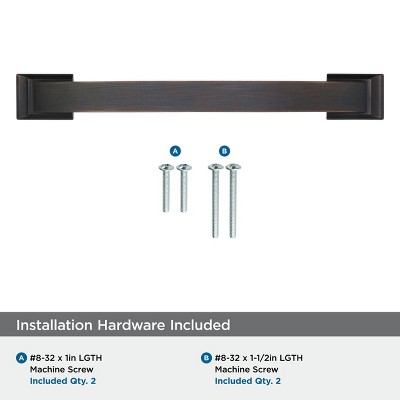 Oil Rubbed Bronze 12-inch Appliance Pull with Mounting Hardware