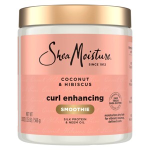 SheaMoisture Smoothie Curl Enhancing Cream for Thick Curly Hair Coconut and Hibiscus - 1 of 4