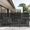 Lirago Garden Privacy Fence 72 in Galvanized Metal Outdoor Screen - 3 of 4