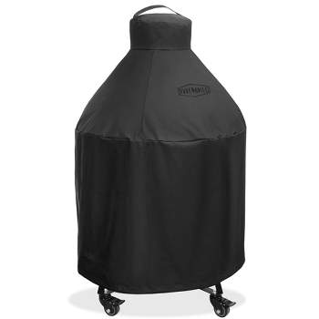 Pure Grill 27-Inch Ceramic Grill Cover for All Large Kamado Charcoal BBQ Grill Brands, Universal Fit Cover - 35" Dia x 45" H