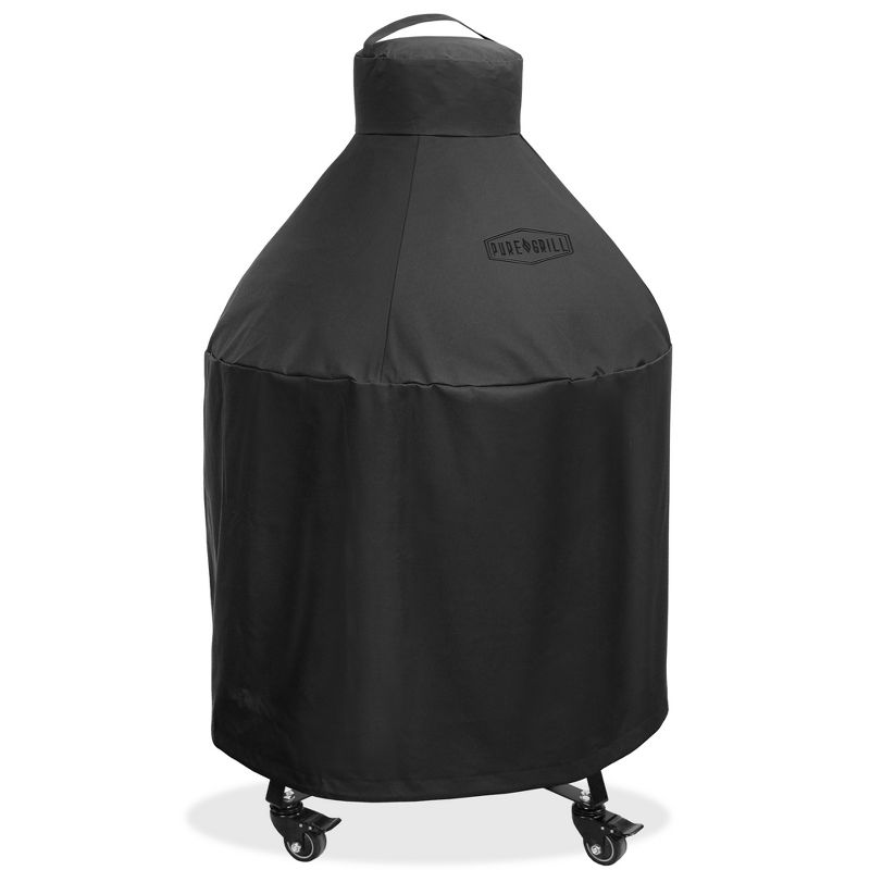 Pure Grill 27-Inch Ceramic Grill Cover for All Large Kamado Charcoal BBQ Grill Brands, Universal Fit Cover - 35" Dia x 45" H, 1 of 8