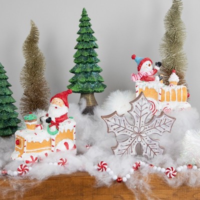 Rustic White Resin Snowflake Wall Mounted Decoration
