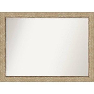 43" x 32" Non-Beveled Astor Champagne Wall Mirror - Amanti Art: Large, Modern, Framed, No Assembly Required - 1 of 4