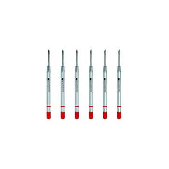 Monteverde Ballpoint Pen Refill Fine Point Red Ink 6 Pack (P423RD)