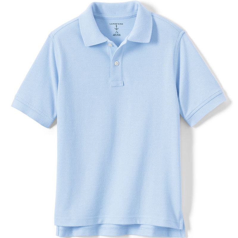 Lands' End School Uniform Kids Short Sleeve Mesh Polo Shirt, 1 of 5