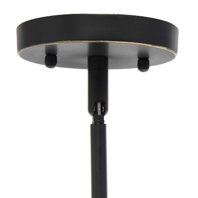 Farmhouse Bronze 53" Adjustable Hanging Glass Pendant Light