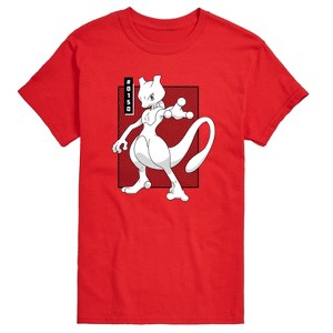 Men's - Pokémon - Mewtwo Manga Short Sleeve Graphic T-Shirt - 1 of 3