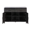 FC Design 47"W Sideboard Storage Cabinet, Dining Server Cupboard Buffet Table with Two Cabinets and Drawers - 3 of 4