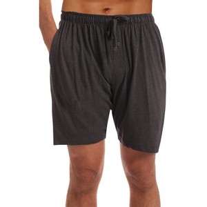 At The Buzzer Men's Pajama Shorts  -  Sleepwear Bottoms for Men with Pockets -  PJs - 1 of 3