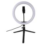 Vivitar 10" RGB Ring Light Kit With Remote Control, 2 Gooseneck Phone Holders and Adjustable Stand, Color Changing LED Light with 16 Colors
