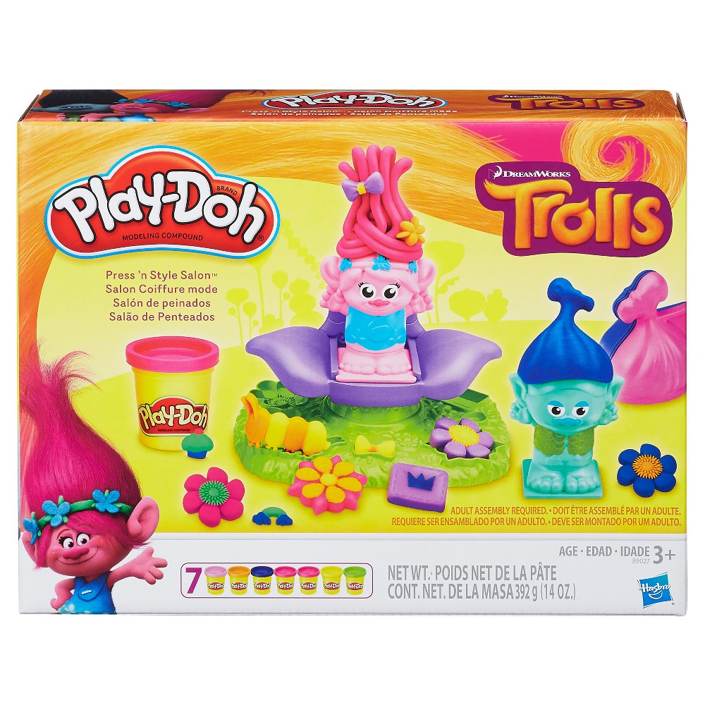 UPC 630509504817 product image for Play-Doh DreamWorks Trolls Press 'n Style Salon | upcitemdb.com