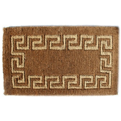 Imports Decor Coir Doormat, Greek Key, 36-Inch by 60-Inch