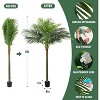 Wikineon Palm Tree Artificial Tropical Plant 6FT Tall Faux Plants Indoor Fake Floor Plants Decorative Palm Tree House Large Office - 2 of 4