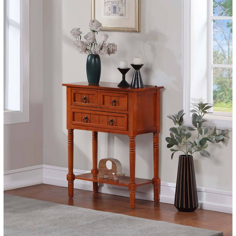 Kendra 3 Drawer Hall Table with Shelf - Breighton Home, 3 of 8