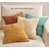 LISM 18x18 Inch Boho Decorative Pillowcases,Corduroy Striped Throw Pillow Covers Set of 4 - 2 of 4