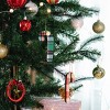 Gibson Holiday Candy Cane Ornament 4 Piece Set in Red and Green - 4 of 4