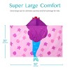 Joyfy Mermaid Hooded Towel for Kids Soft 100% Cotton Bath Beach Towel 30" x 50" for Kids 3-10 Years Toddler Pool Pullover w/Hood Absorbent Swim Wrap - 3 of 4