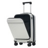 Whisen 3-Piece ABS Luggage Set Including Front Opening 20” & 24” Suitcases with USB, TSA Lock and Duffel Bag - 4 of 4