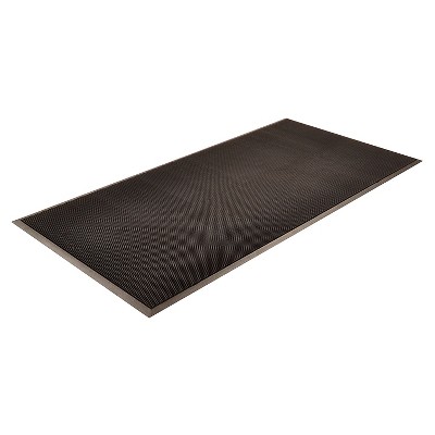 Notrax 32"x39" Rubber Brush Doormat Black