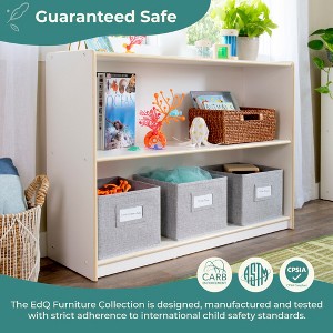 Guidecraft EdQ 2-Shelf Open Storage 30": Kids' Low Wooden Bookshelf, Classroom and Playroom Furniture with Book and Toy Bins - 1 of 4
