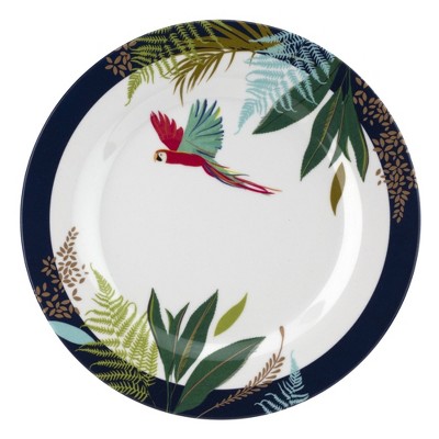 Portmeirion Sara Miller London Parrot Melamine Salad Plates, Set of 4