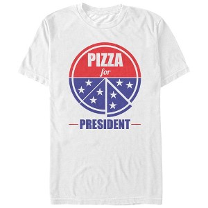 Men's Lost Gods Pizza for President T-Shirt - 1 of 4