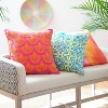 Beauty Embroidered Decorative Pillow Blue/Sunshine - Rochelle Porter - image 2 of 4