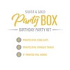 Beistle Silver & Gold Birthday Party Box, (16/Pkg) Multicolored - 3 of 3