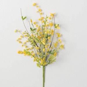 Sullivans Artificial Yellow Wispy Stem 22"H Green - 1 of 4