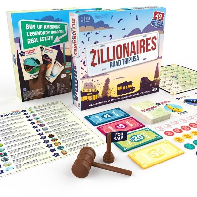 Big Potato Zillionaires Road Trip USA Board Game