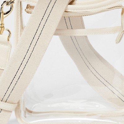 Сумки Universal Thread Everyday Crossbody Bag - Universal Thread™ Stucco Clear: TPU Shell, Detachable Strap, 57.25" Max Length — фото 5