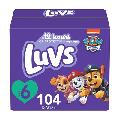 Luvs Pro Level Leak Protection Diapers Giant Pack - Size 6 - 104ct