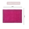 Home Weavers Luxury Collection 100% Cotton Tufted Bathroom Rug, Non-Slip Latex Bath Rug - 3 of 4