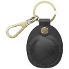 Vena Genuine Leather Case for Apple AirTag Holder Keychain Cover, Black - 3 of 4