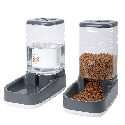 Elevon Automatic Dog & Cat Gravity Food and Water Dispenser Set 3.8L