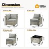 XIZZI All-Weather Rattan Furniture, Sectional Sets w/ Optional Solar Light-Up Coffee Table & Ottoman, Choose 6-9pc Configs in 8 Fade Resistant Colors - 3 of 4